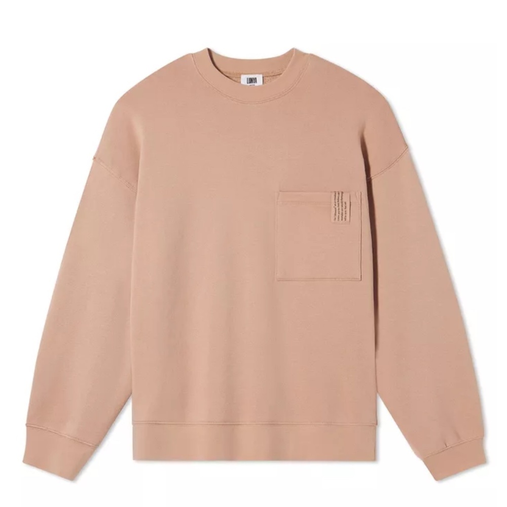 ISO Lunya Silksweats top in otium tan